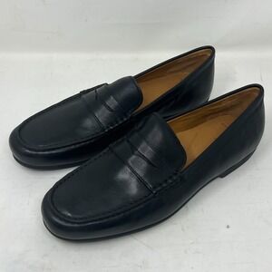 POLO RALPH LAUREN Adante Penny Loafers Shoes Leather‎ Black Men's US 13D VTG NEW